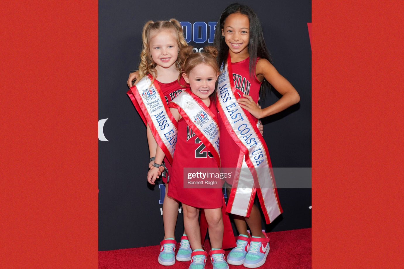 NEW YORK, NEW YORK - SEPTEMBER 06: (L-R) Vivienne Lucille, Adaline Guthridge and Marley Gomes,  attends the 13th Annual Rookie USA Fashion Show at Iron 23 on September 06, 2023 in New York City. (Photo by Bennett Raglin/Getty Images for Rookie USA)