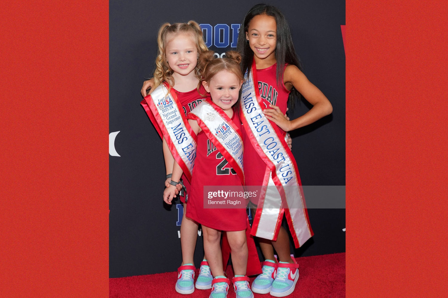NEW YORK, NEW YORK - SEPTEMBER 06: (L-R) Vivienne Lucille, Adaline Guthridge and Marley Gomes, attends the 13th Annual Rookie USA Fashion Show at Iron 23 on September 06, 2023 in New York City. (Photo by Bennett Raglin/Getty Images for Rookie USA)