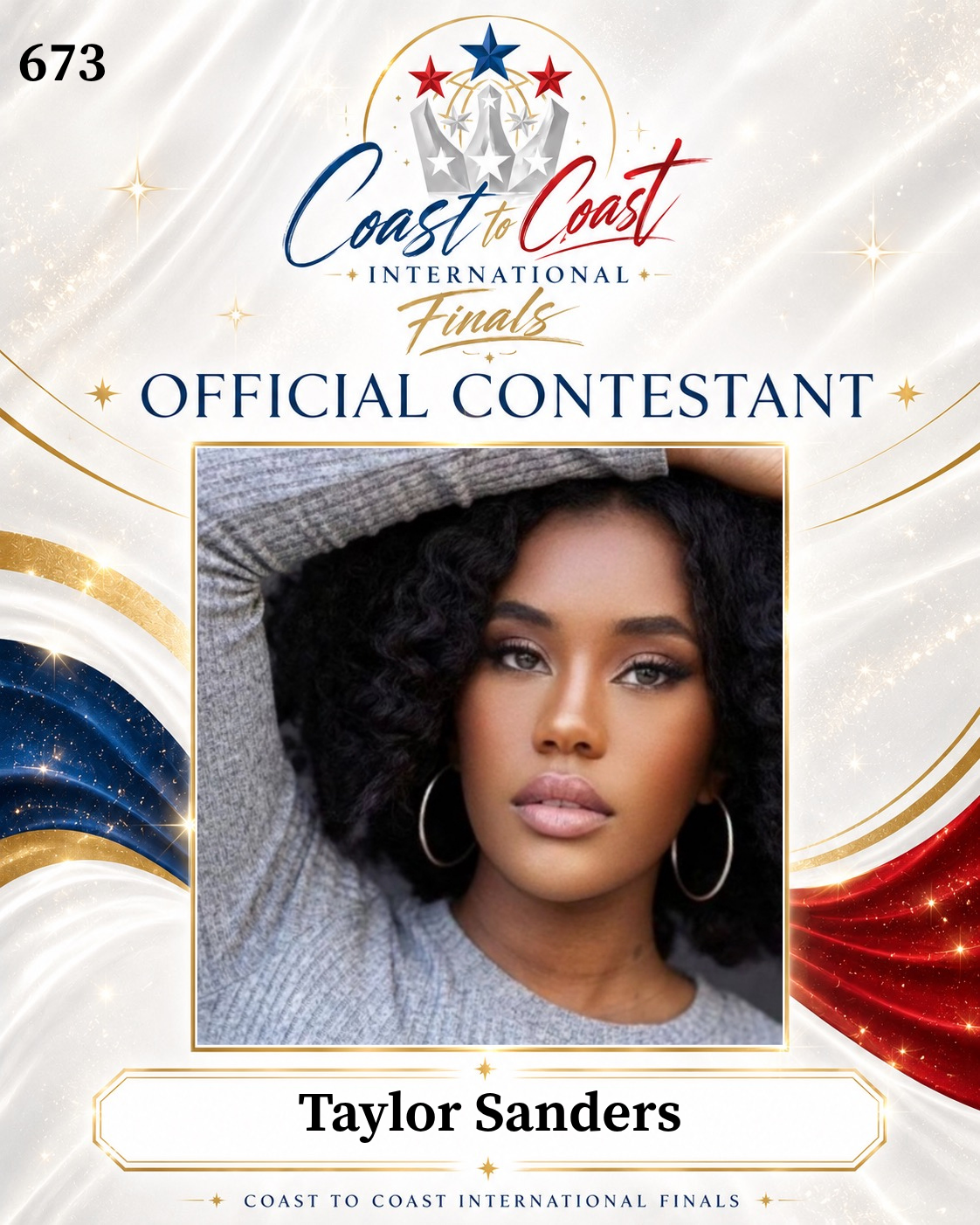 Vote #673 Taylor Sanders for 2026 International Finals People's Choice!
