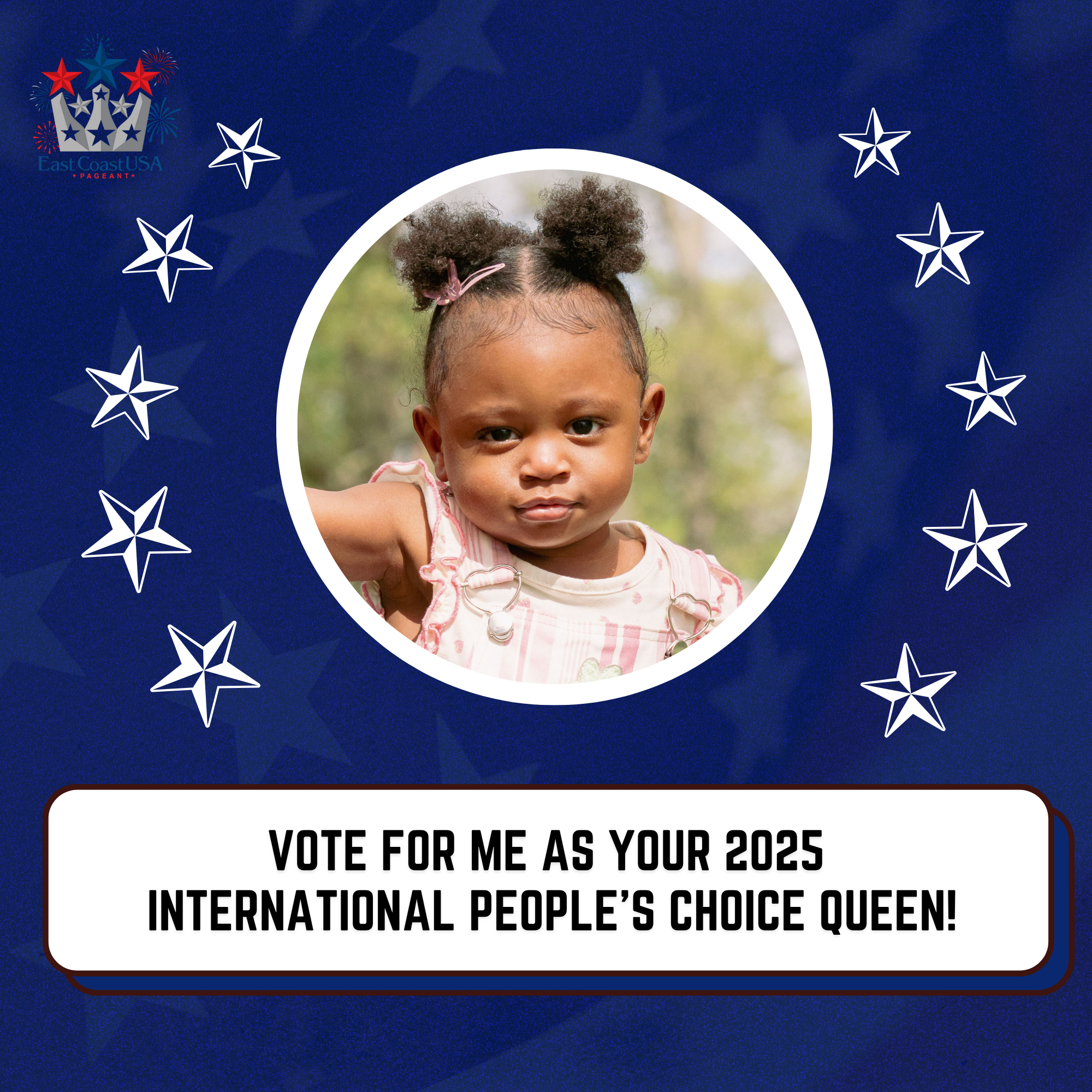 Vote #110 Imani Claire Johnson for the 2025 International Finals Pageant People's Choice
