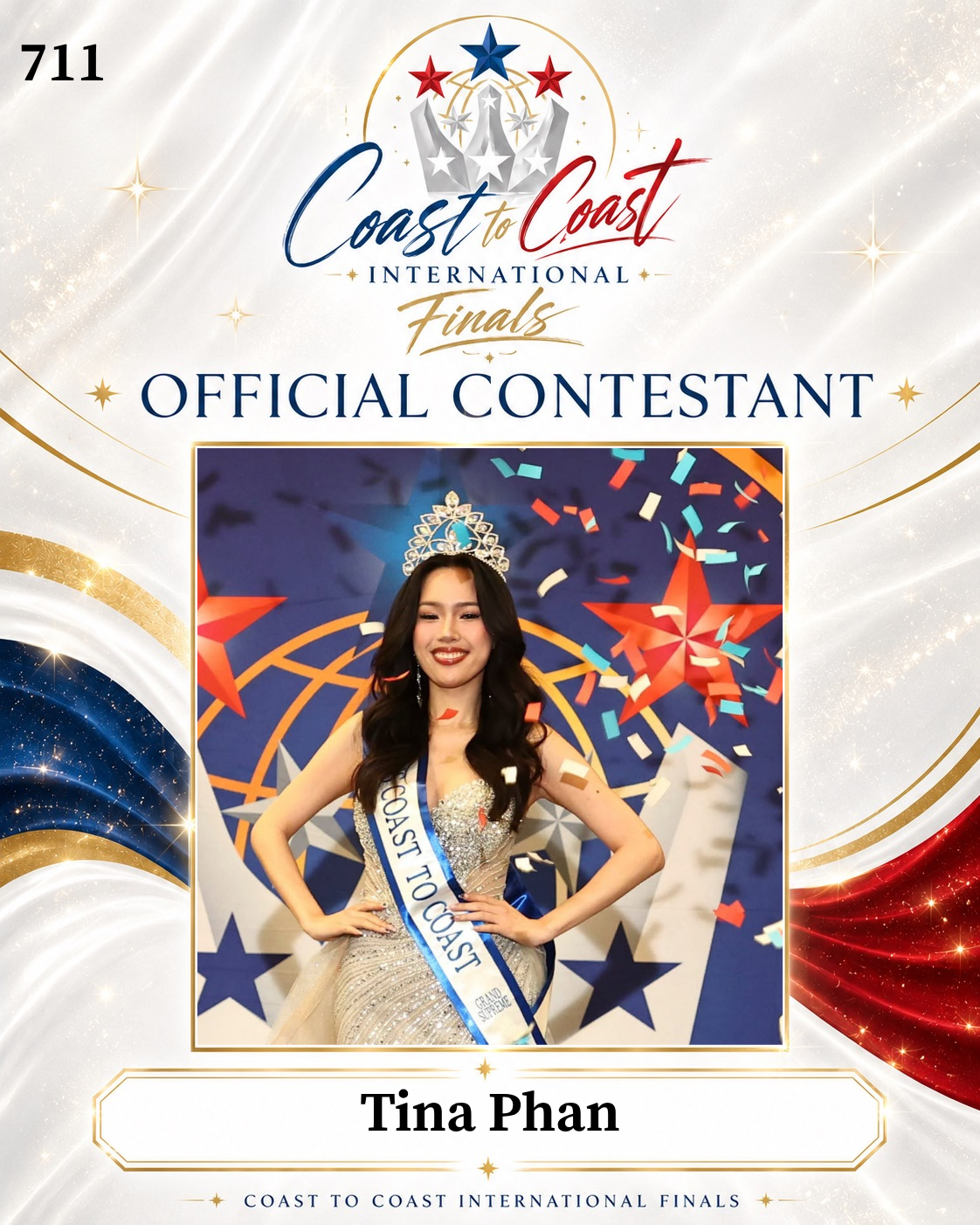 Vote #711 Tina Phan for 2026 International Finals People's Choice!