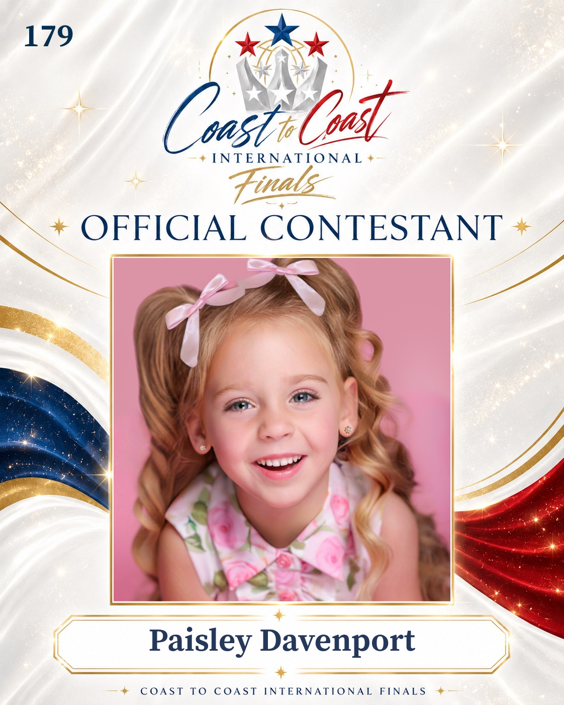 Vote #179 Paisley Davenport for 2026 International Finals People's Choice!
