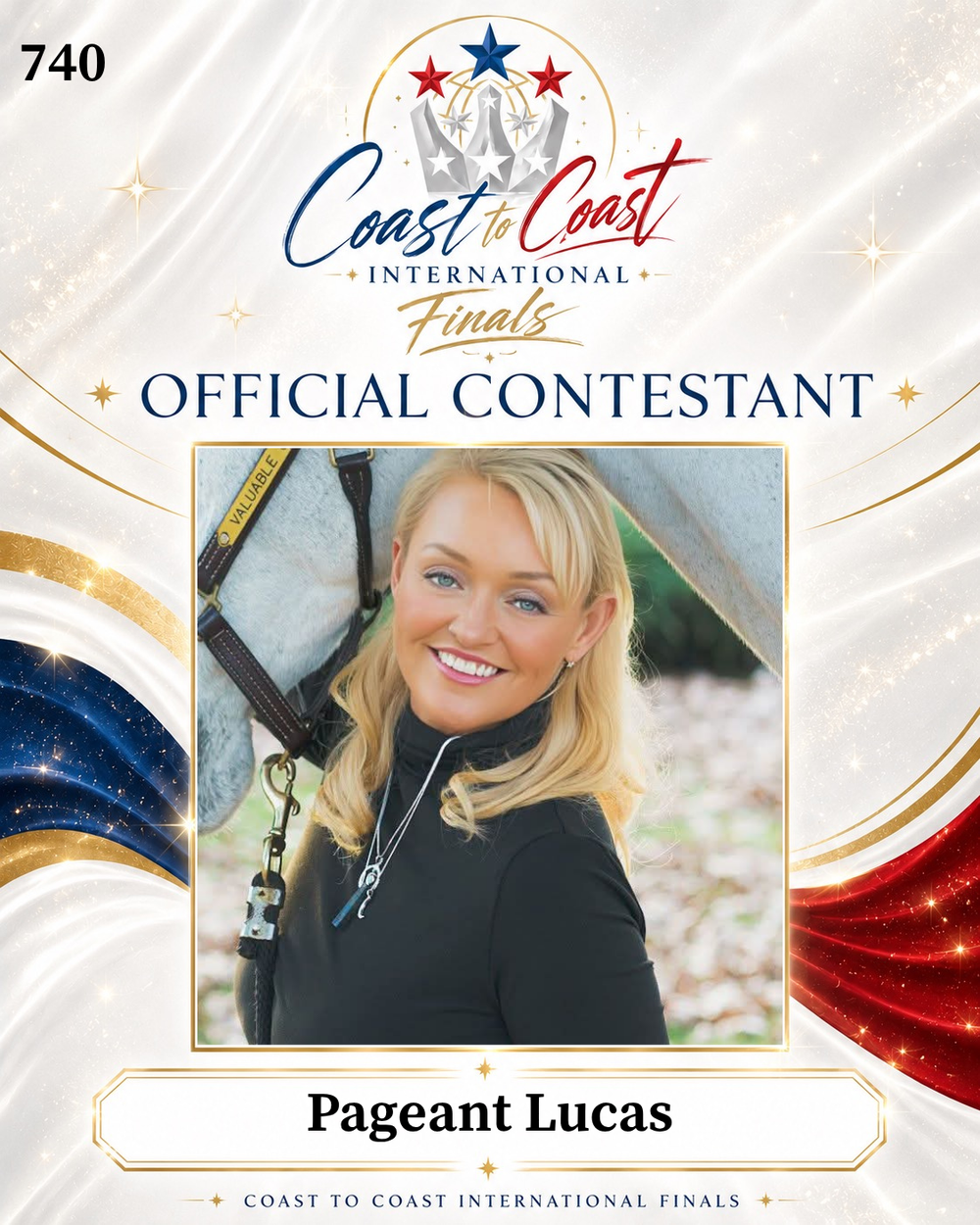 Vote #740 Pageant Lucas for 2026 International Finals People's Choice!