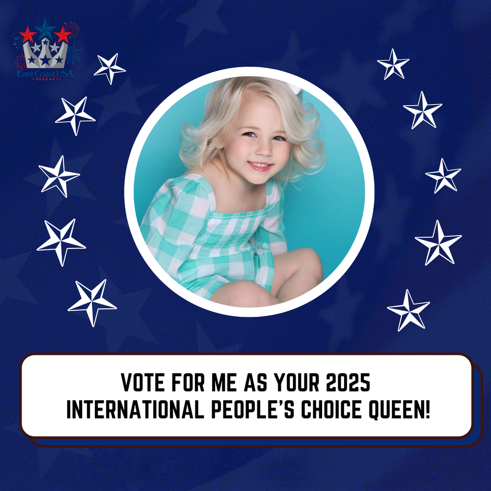 Vote #198 Kinsleigh Campbell for the 2025 International Finals Pageant People's Choice