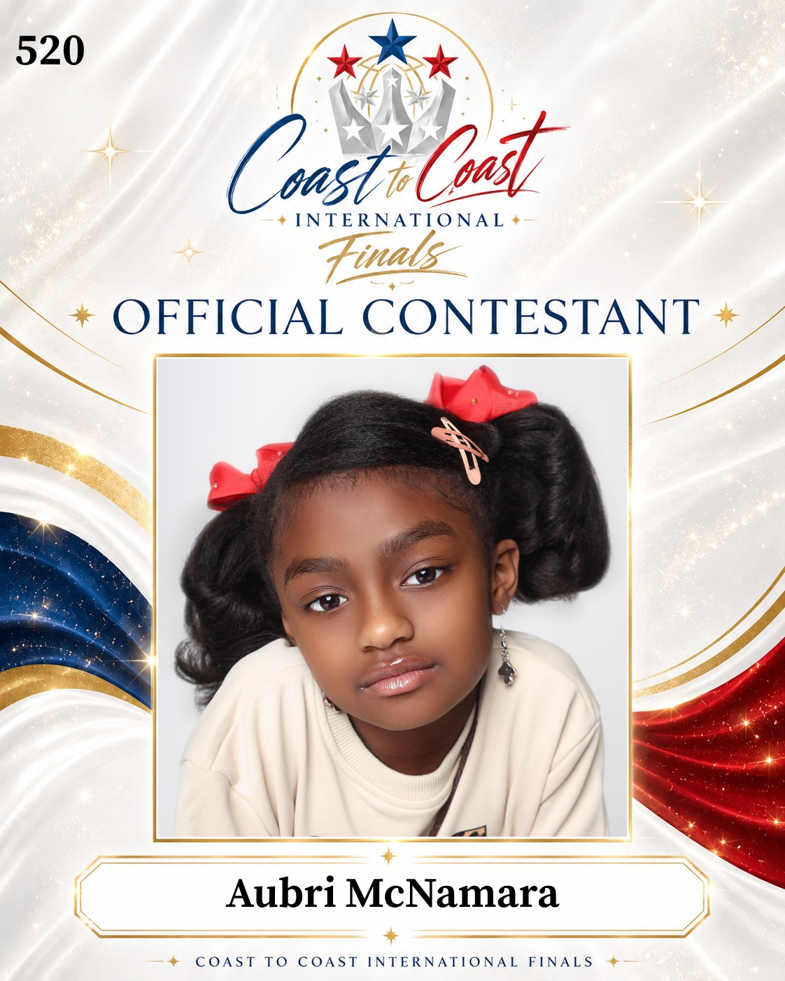 Vote #520 Aubri McNamara for 2026 International Finals People's Choice!