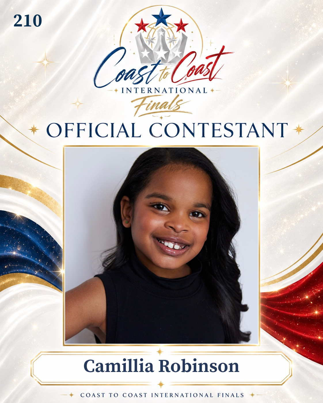 Vote #210 Camillia Robinson for 2026 International Finals People's Choice!