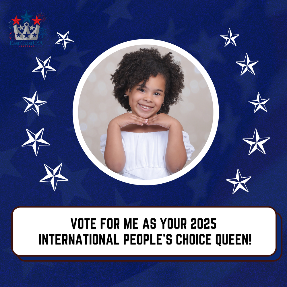 Vote #222 Katalina Zoe Ruiz Santana for the 2025 International Finals Pageant People's Choice