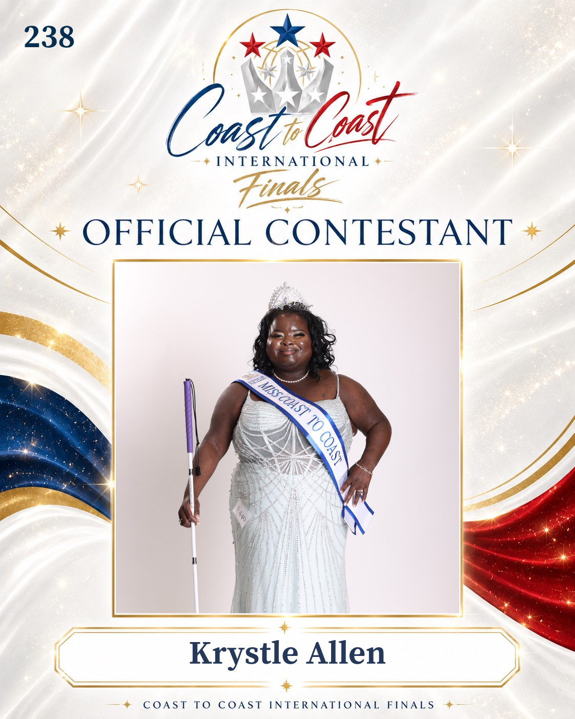 Vote #238 Krystle Allen for 2026 International Finals People's Choice!