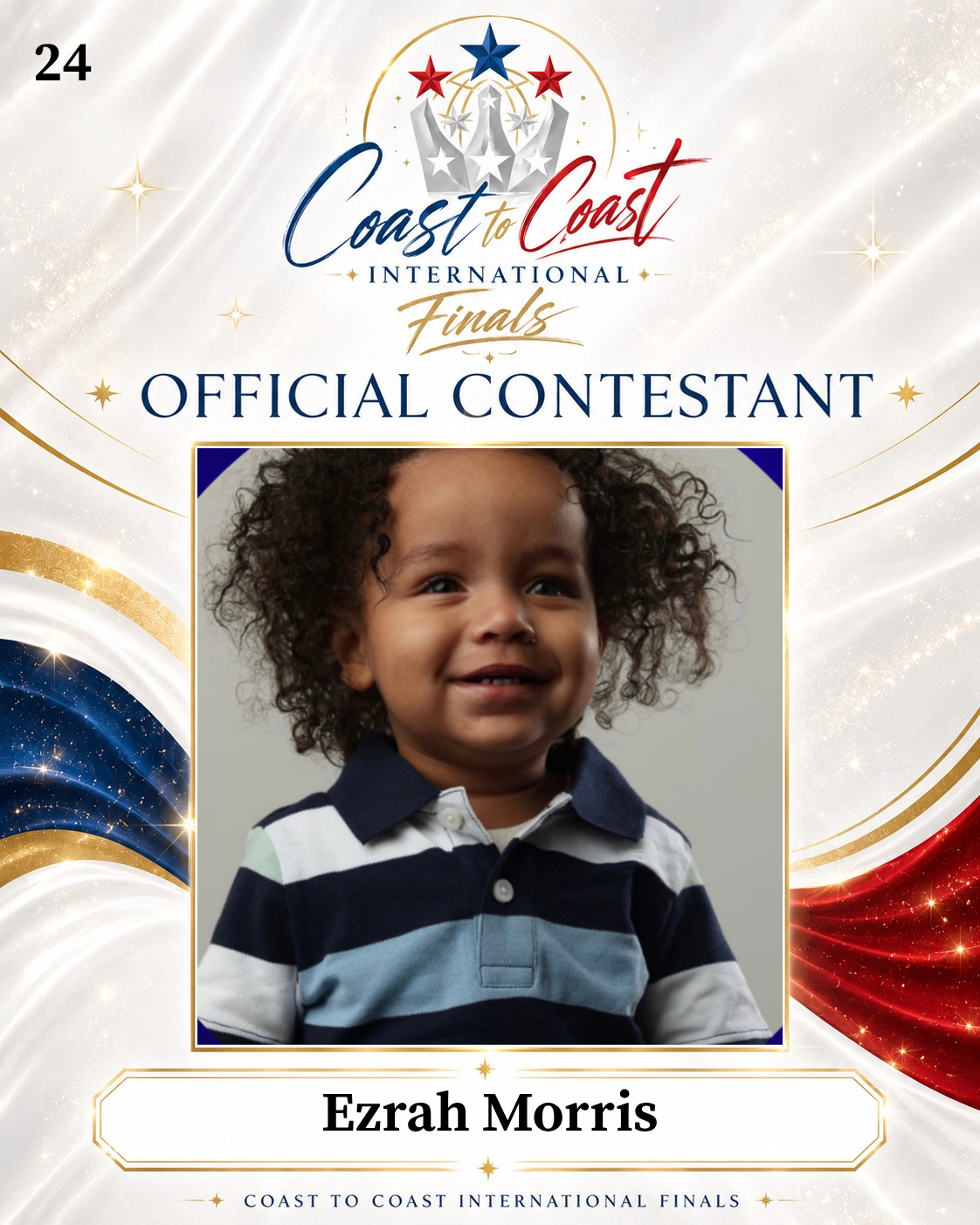 Vote #024 Ezrah Morris for 2026 International Finals People's Choice!