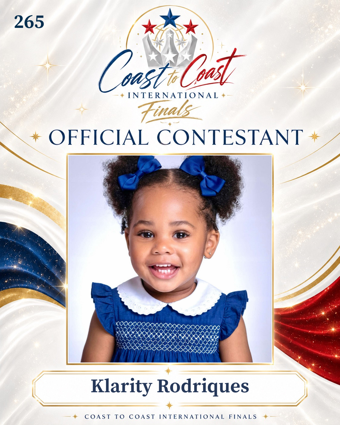 Vote #265 Klarity Rodriques for 2026 International Finals People's Choice!