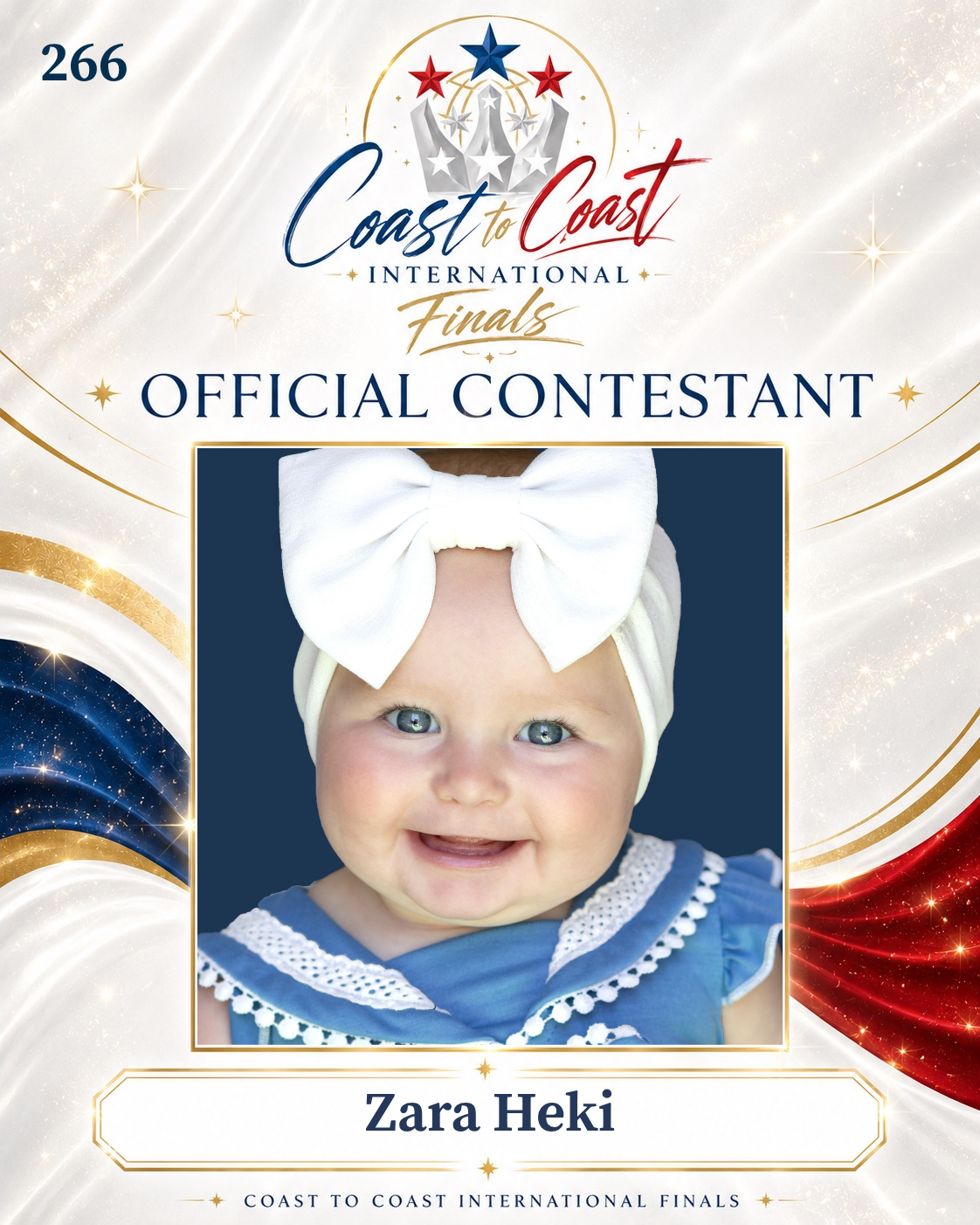 Vote #266 Zara Heki for 2026 International Finals People's Choice!