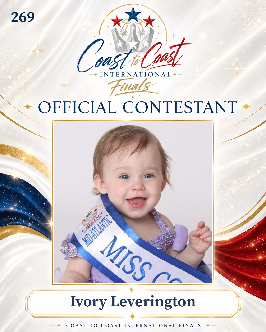 Vote #269 Ivory Leverington for 2026 International Finals People's Choice!