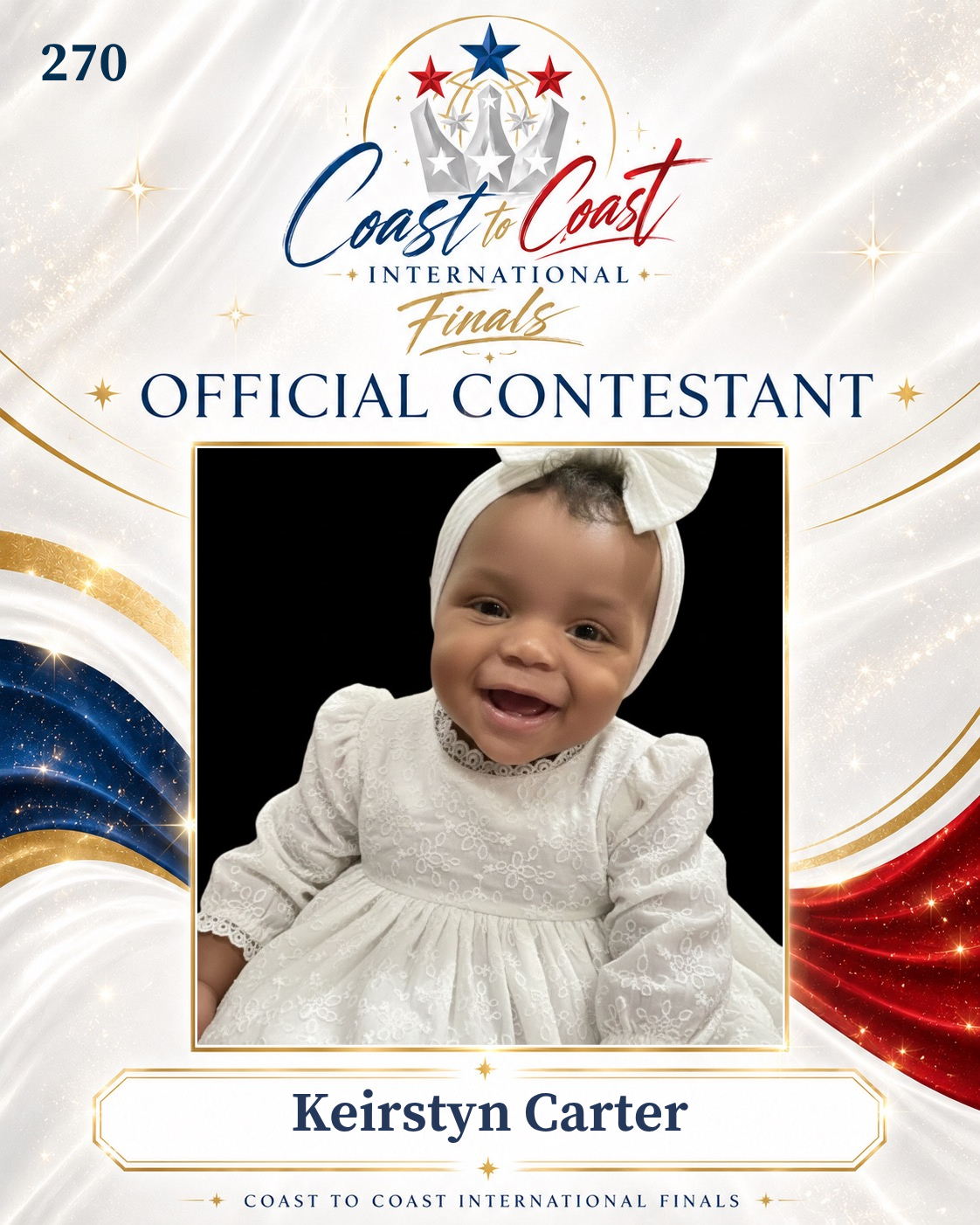Vote #270 Keirstyn Carter for 2026 International Finals People's Choice!