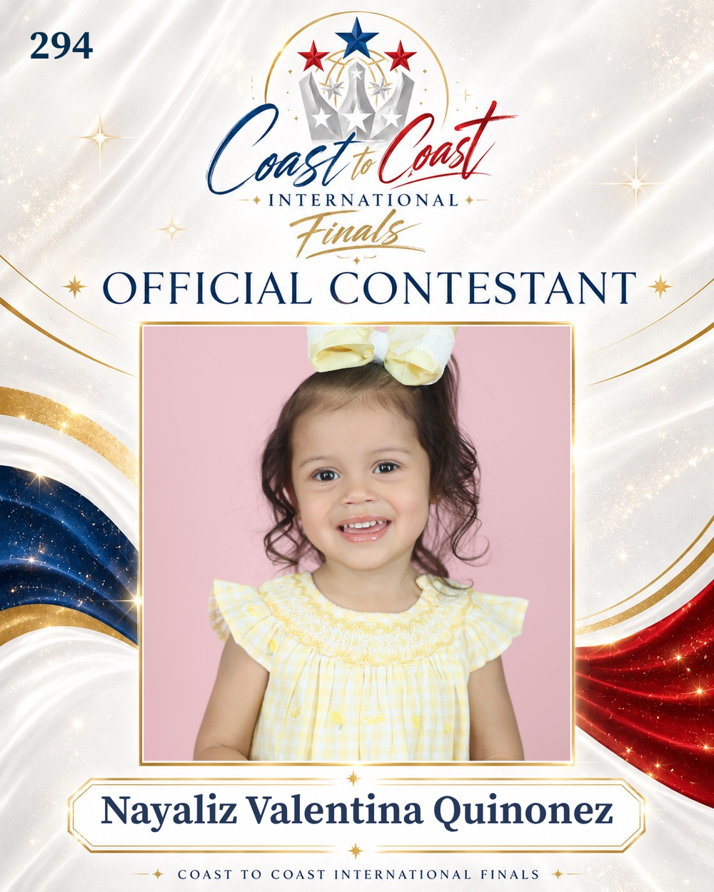 Vote #294 Nayaliz Valentina Quinonez for 2026 International Finals People's Choice!