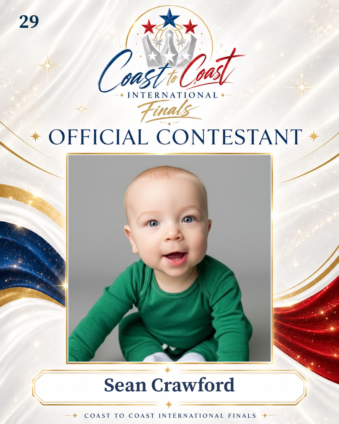 Vote #029 Sean Crawford for 2026 International Finals People's Choice!