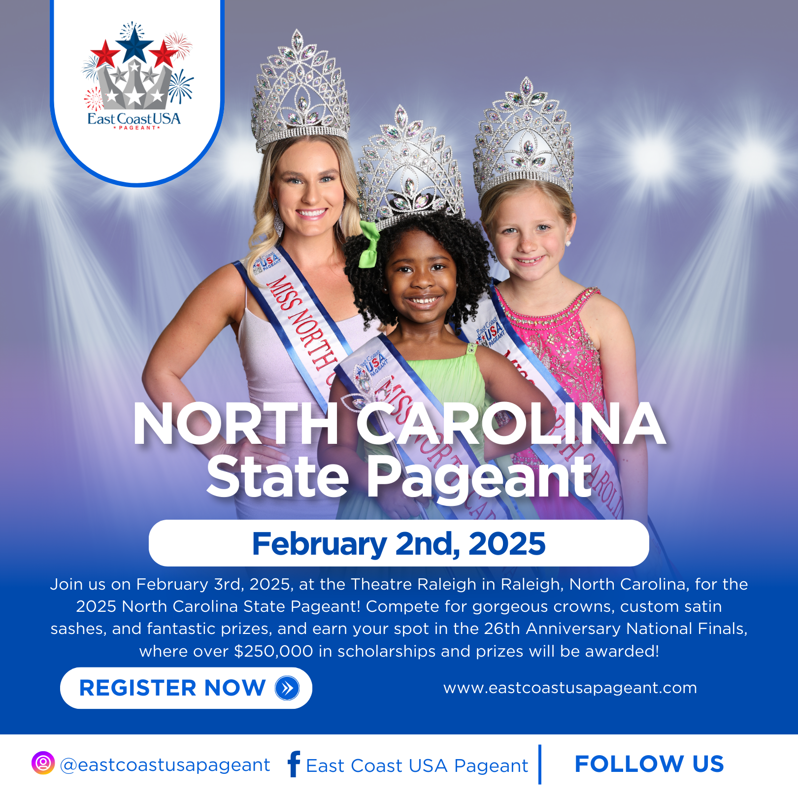 East Coast USA Pageant 2025 North Carolina State Pageant Registration East Coast USA Pageant