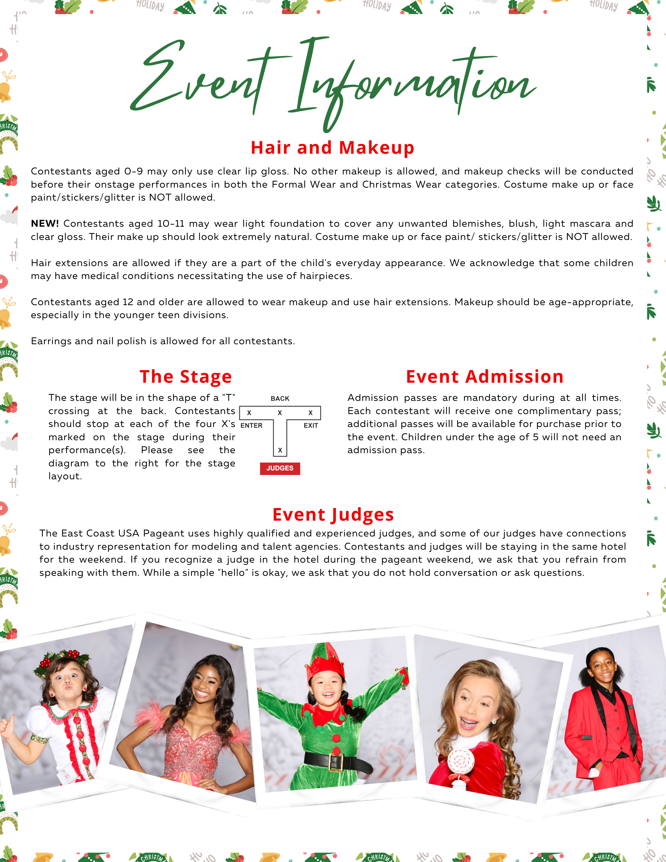 2024 East Coast USA Christmas Spectacular Pageant Registration