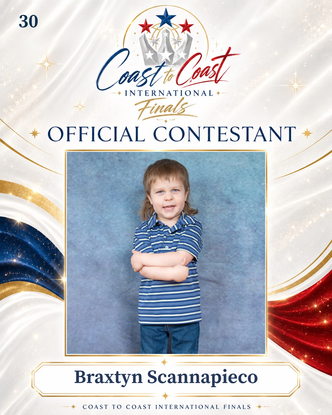 Vote #030 Braxtyn Scannapieco for 2026 International Finals People's Choice!