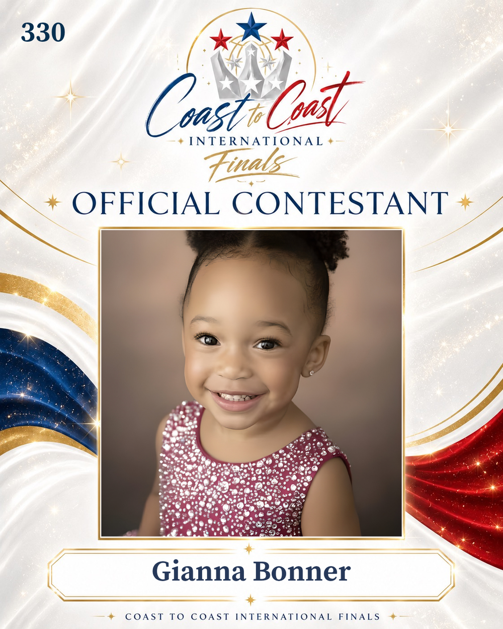Vote #330 Gianna Bonner for 2026 International Finals People's Choice!