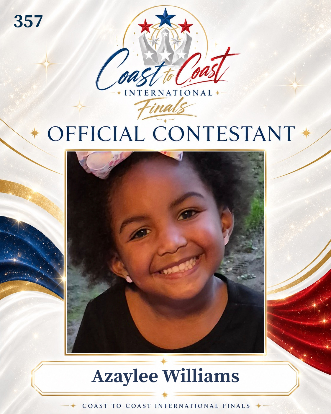 Vote #357 Azaylee Williams for 2026 International Finals People's Choice!