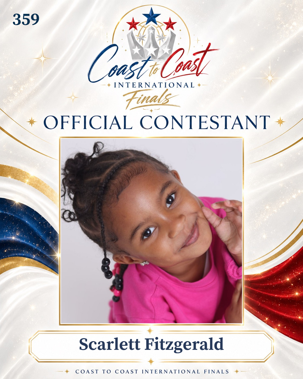 Vote #359 Scarlett Fitzgerald for 2026 International Finals People's Choice!
