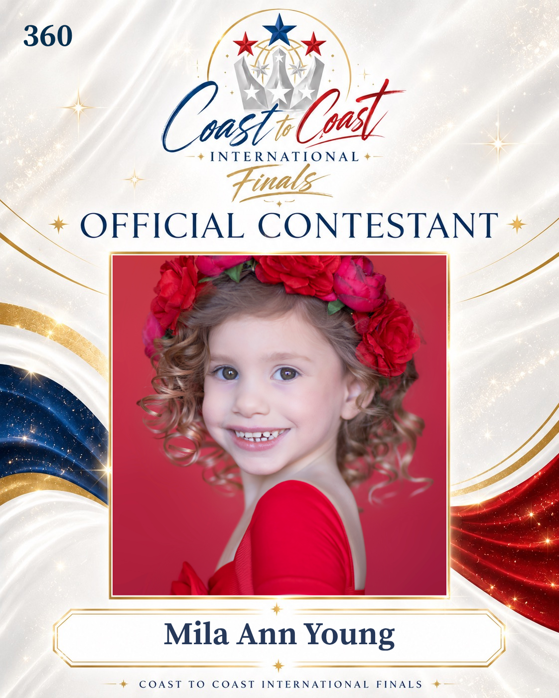 Vote #360 Mila Ann Young for 2026 International Finals People's Choice!