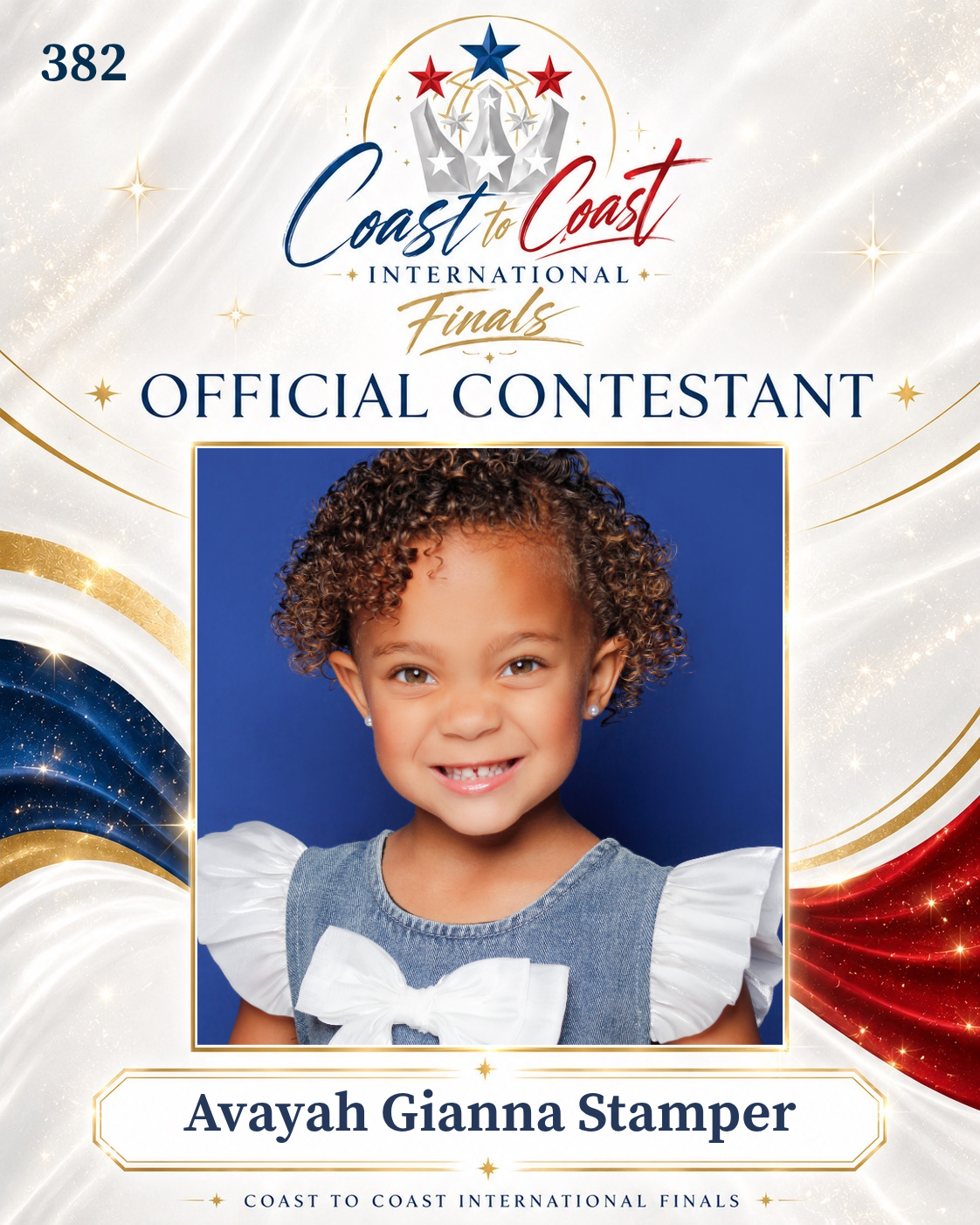 Vote #382 Avayah Gianna Stamper for 2026 International Finals People's Choice!
