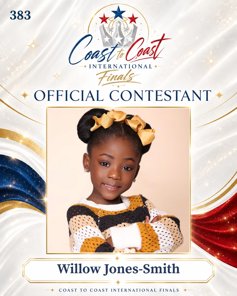 Vote #383 Willow Jones-Smith for 2026 International Finals People's Choice!