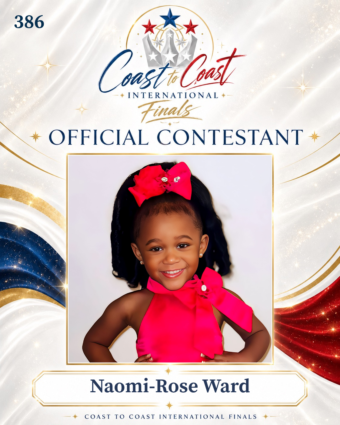 Vote #386 Naomi-Rose Ward for 2026 International Finals People's Choice!