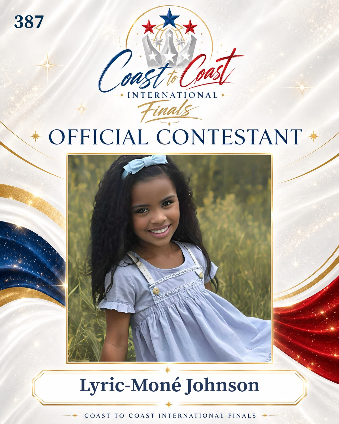 Vote #387 Lyric-MonŽ Johnson for 2026 International Finals People's Choice!