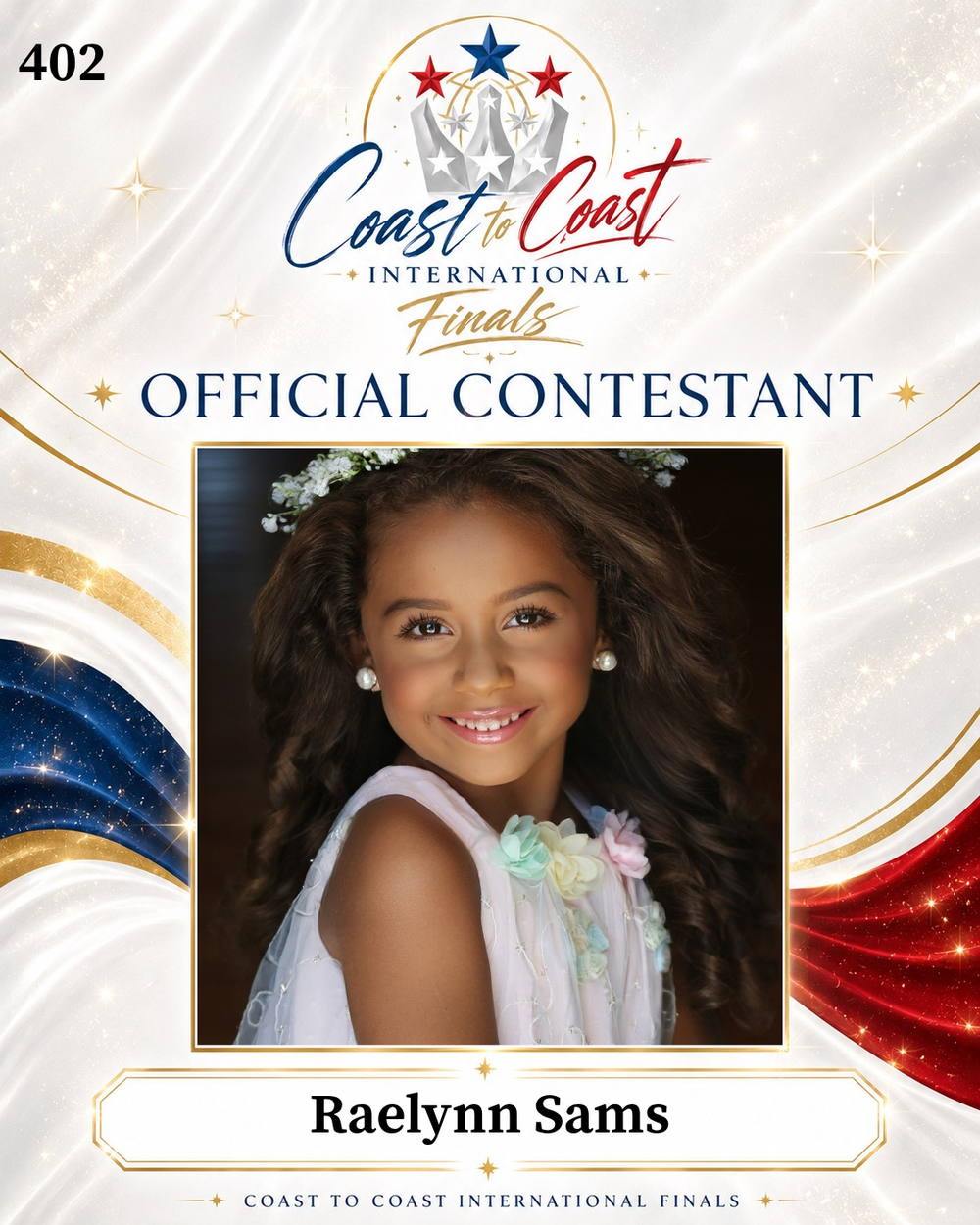 Vote #402 Raelynn Sams for 2026 International Finals People's Choice!