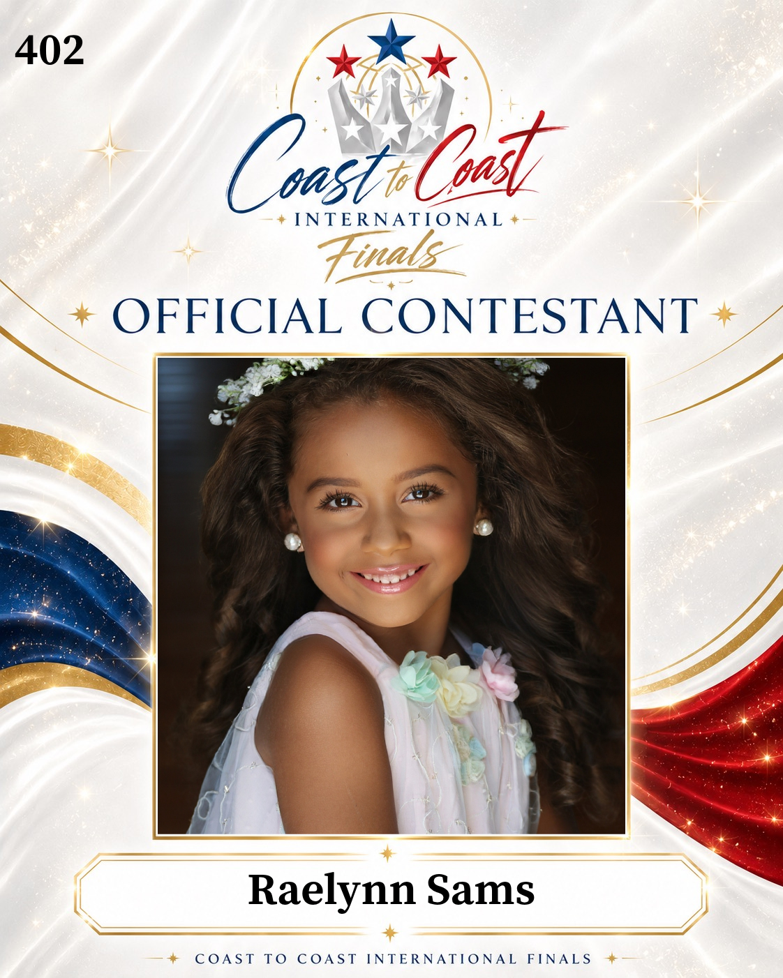 Vote #402 Raelynn Sams for 2026 International Finals People's Choice!