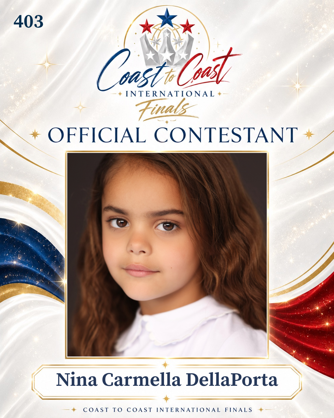 Vote #403 Nina Carmella DellaPorta for 2026 International Finals People's Choice!