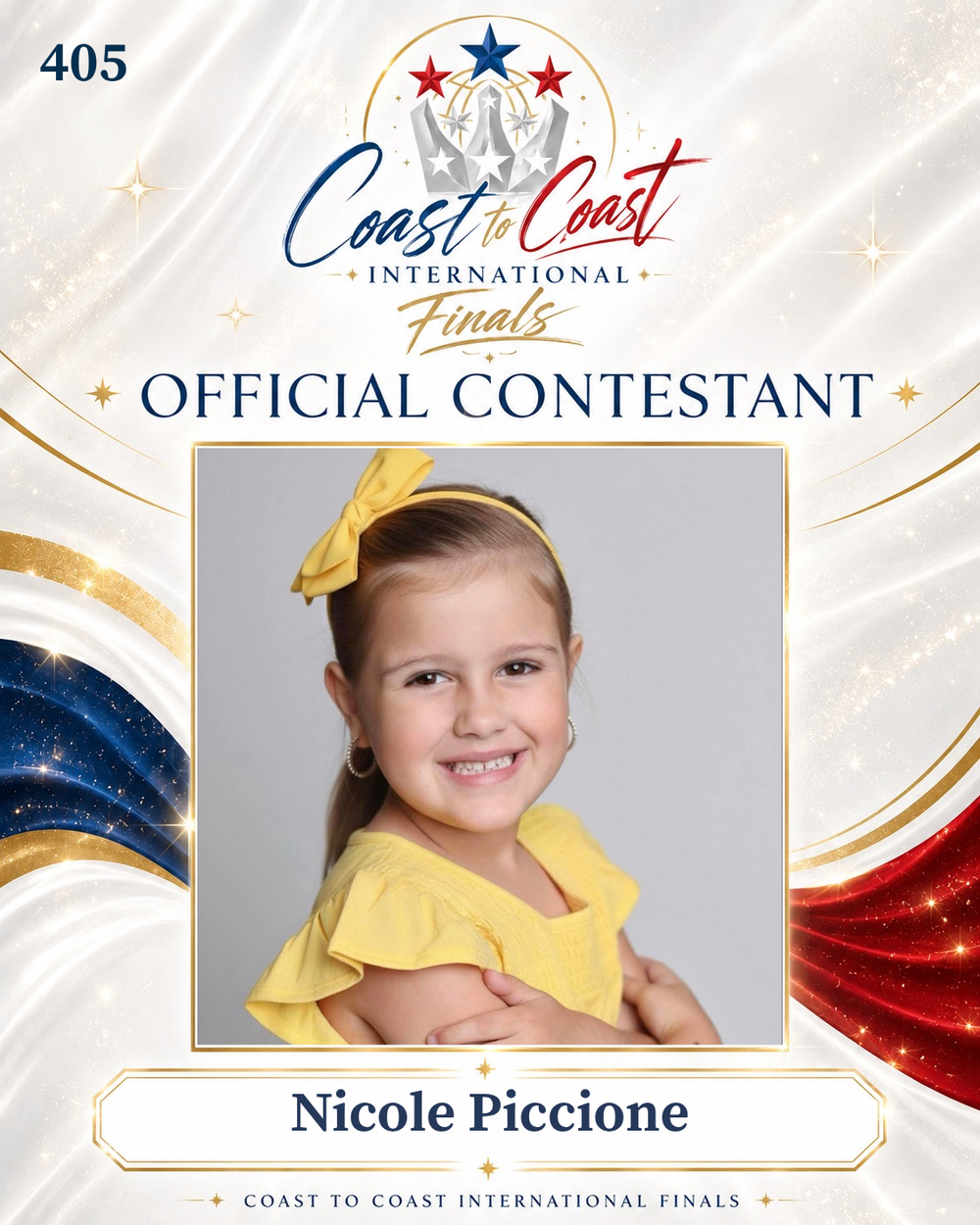 Vote #405 Nicole Piccione for 2026 International Finals People's Choice!