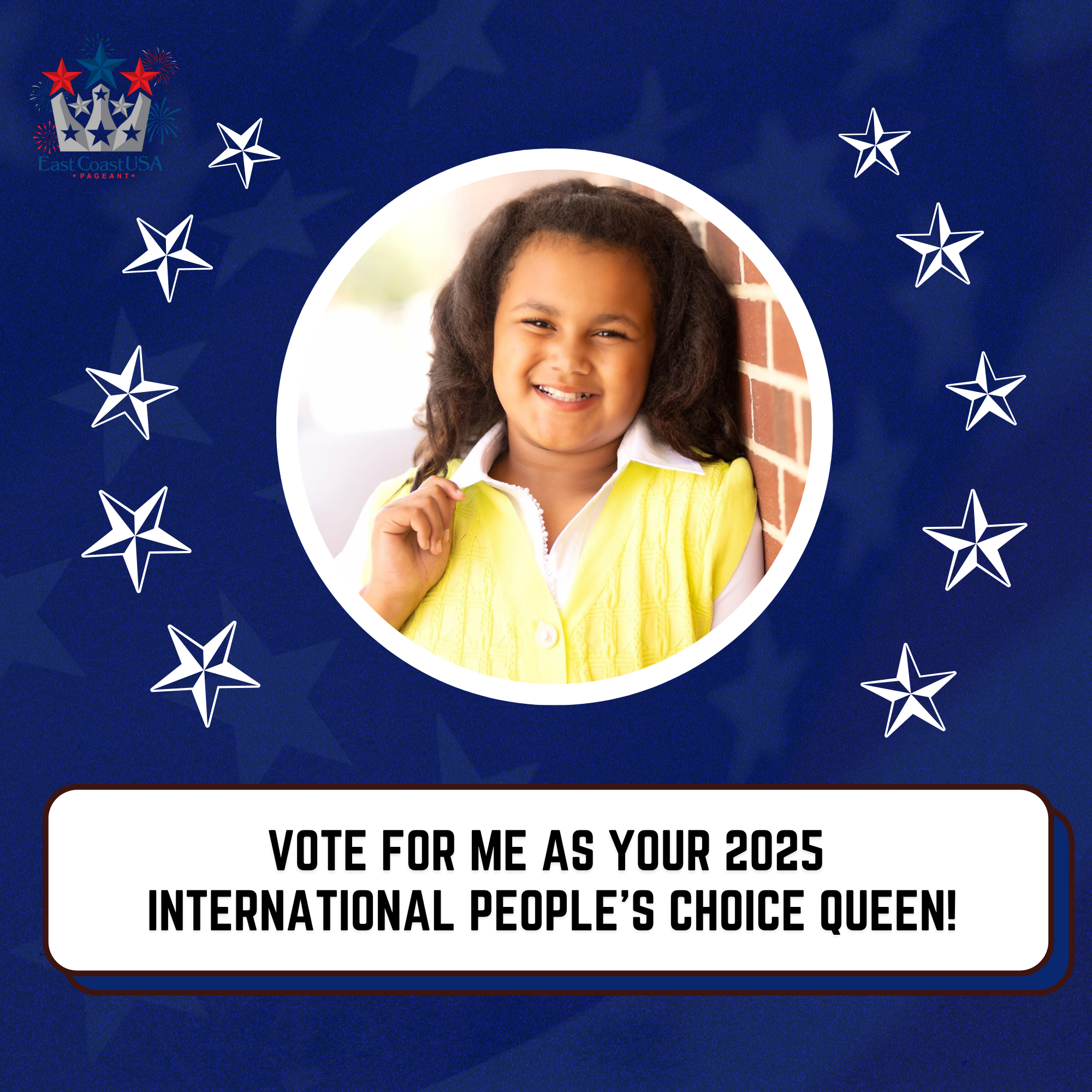 Vote #412 zendaya washington for the 2025 International Finals Pageant People's Choice