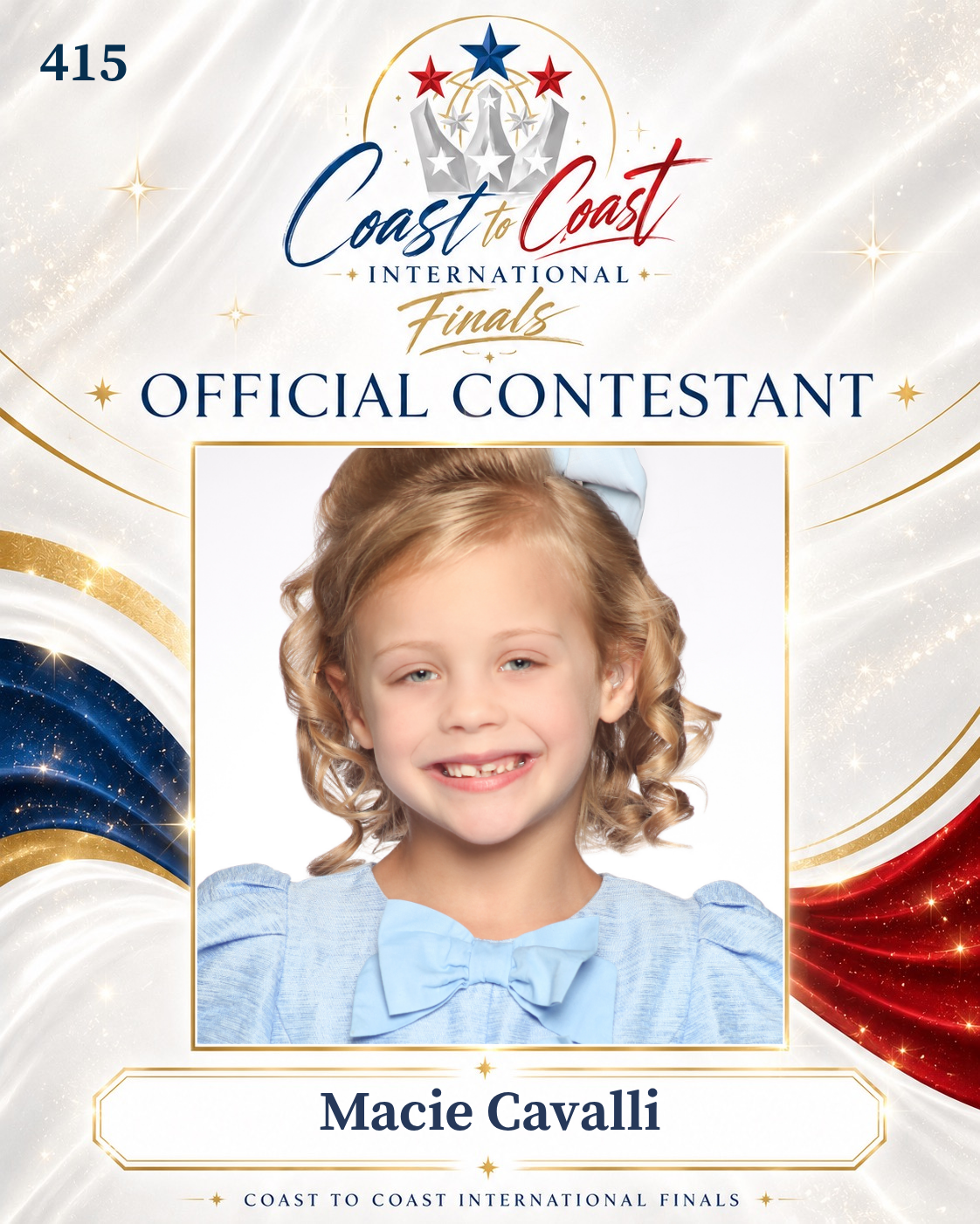 Vote #178 Macie Cavalli for 2026 International Finals People's Choice!