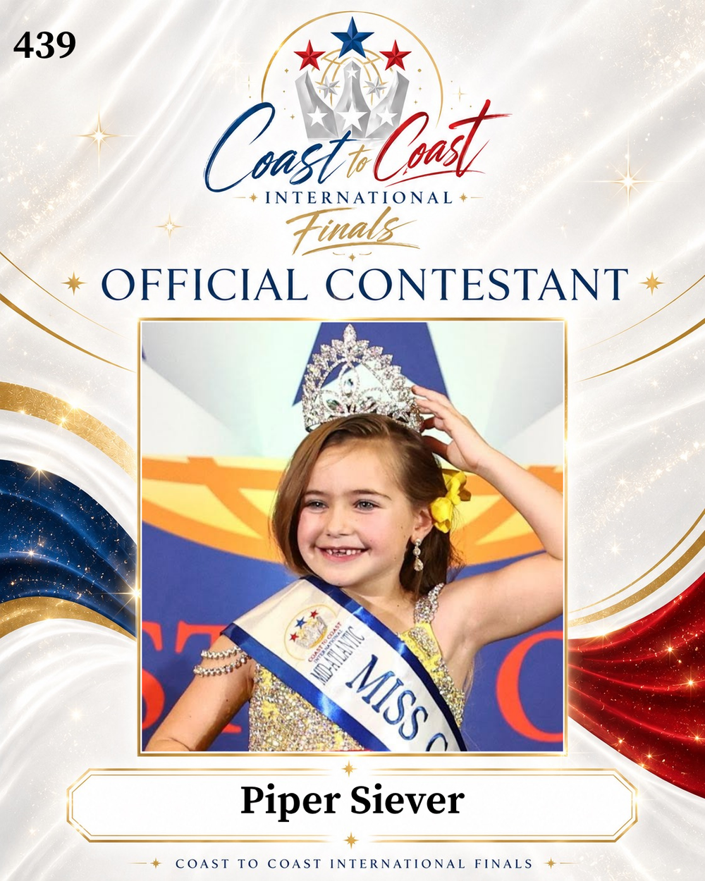 Vote #439 Piper Siever for 2026 International Finals People's Choice!