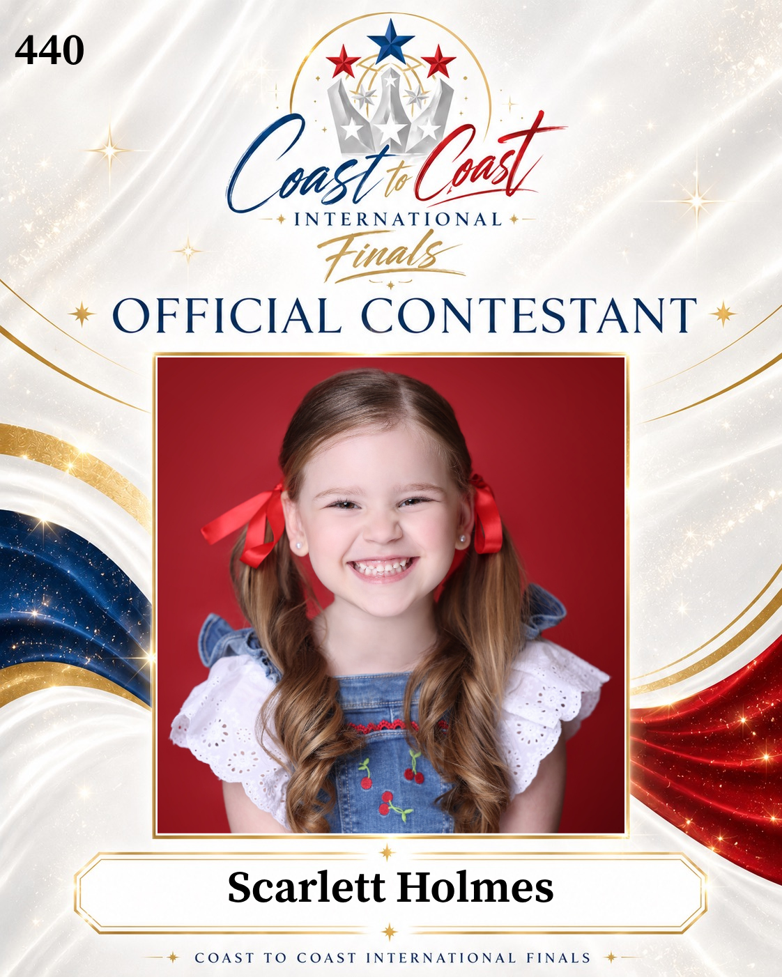 Vote #440 Scarlett Holmes for 2026 International Finals People's Choice!