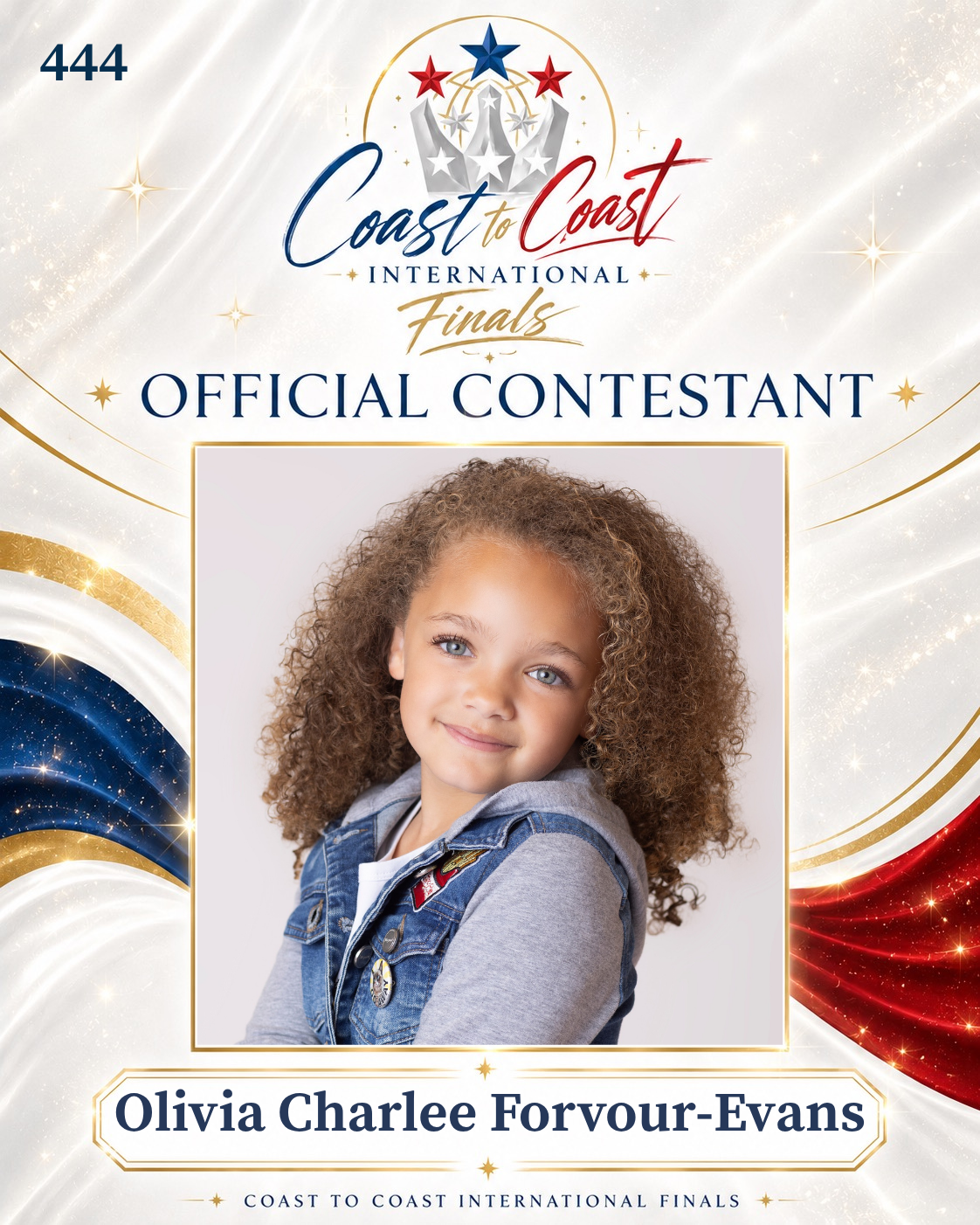 Vote #444 Olivia Charlee Forvour-Evans for 2026 International Finals People's Choice!