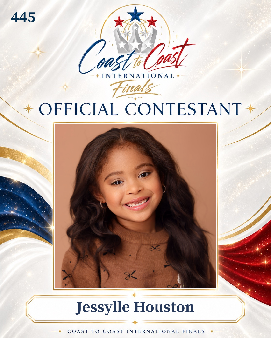 Vote #445 Jessylle Houston for 2026 International Finals People's Choice!