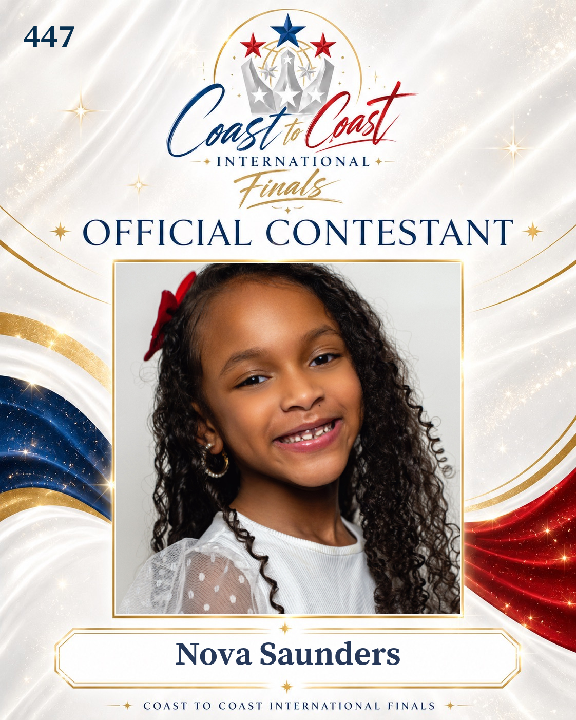 Vote #447 Nova Saunders for 2026 International Finals People's Choice!