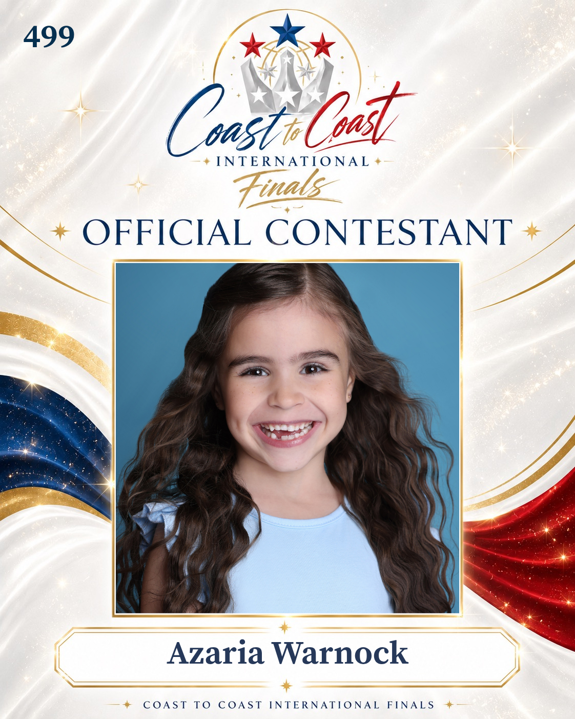 Vote #499 Azaria Warnock for 2026 International Finals People's Choice!