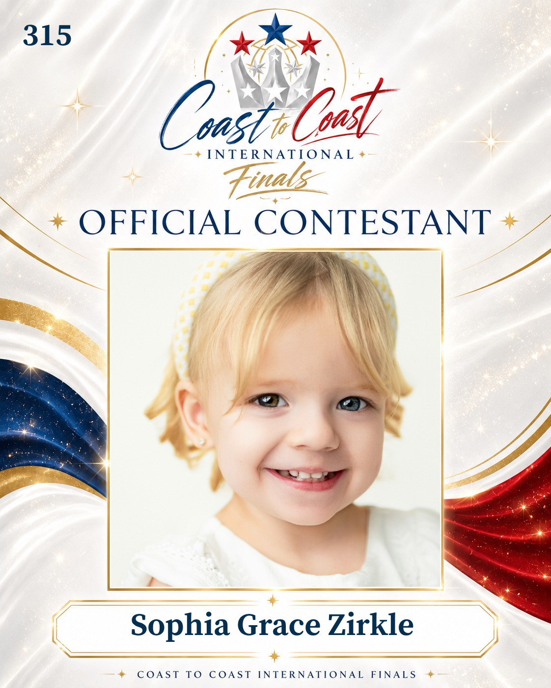 Vote #315 Sophia Grace Zirkle for 2026 International Finals People's Choice!