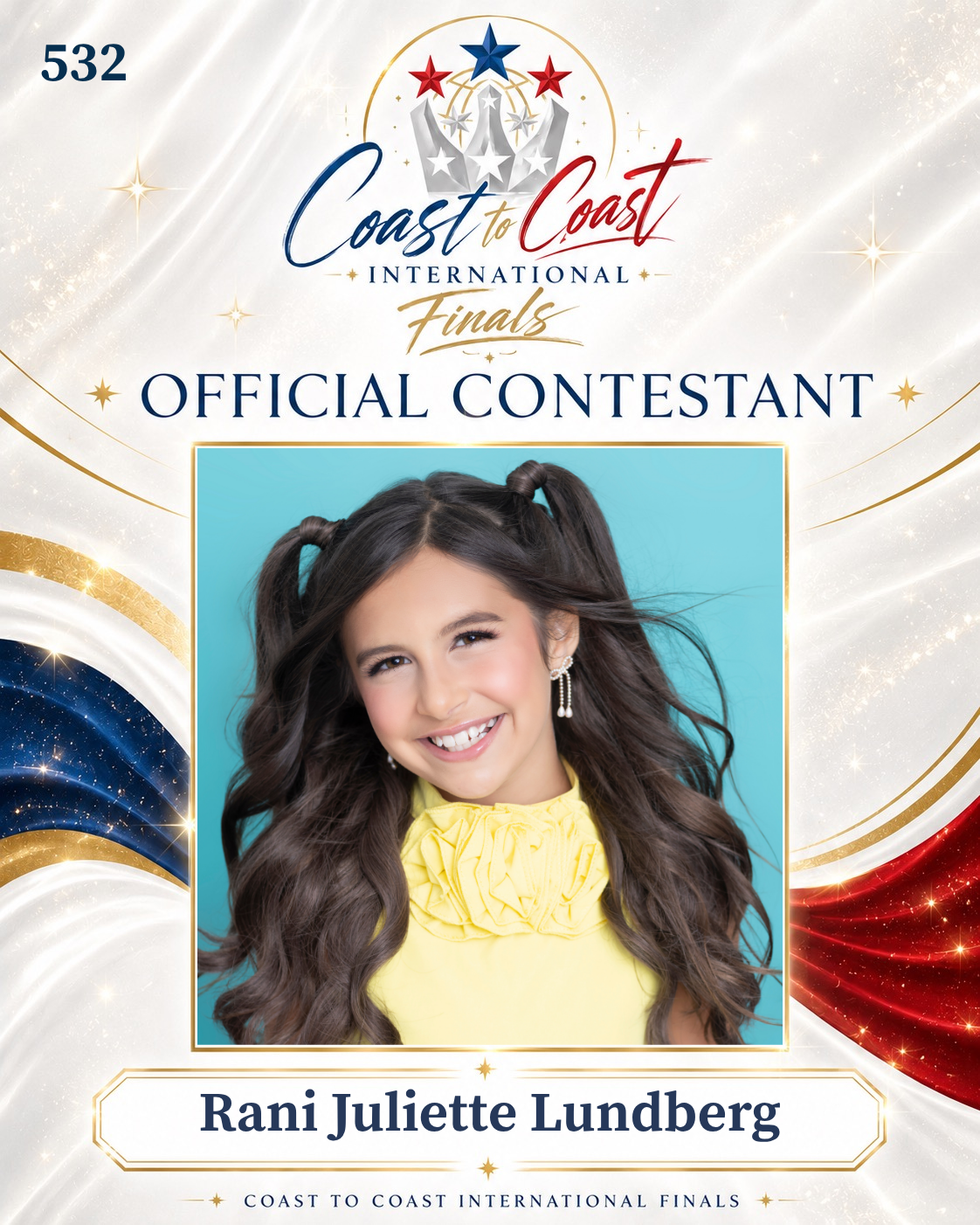 Vote #532 Rani Juliette Lundberg for 2026 International Finals People's Choice!