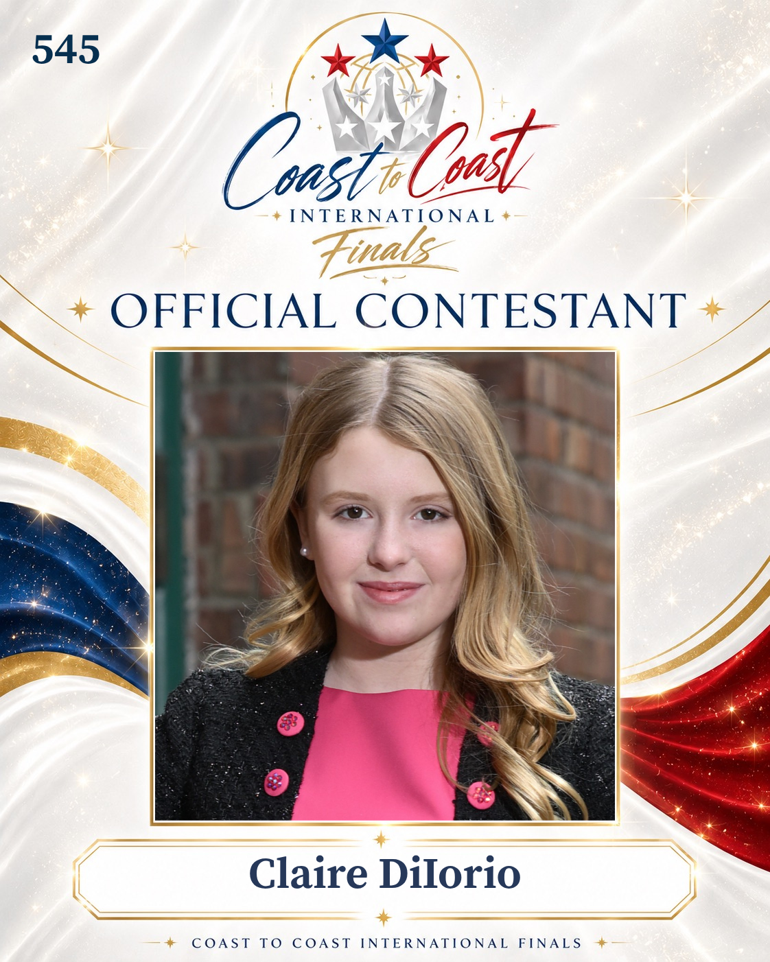 Vote #545 Claire DiIorio for 2026 International Finals People's Choice!