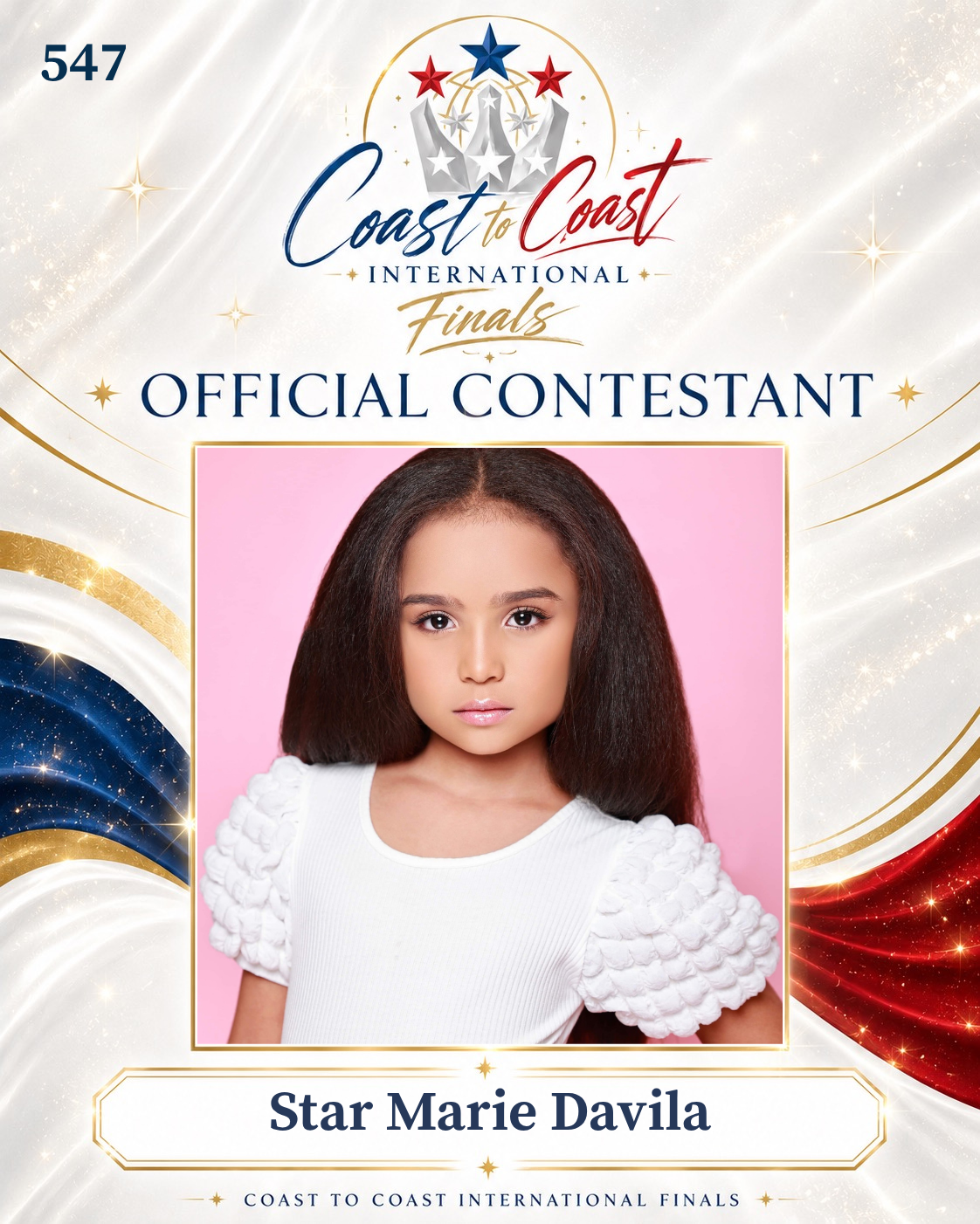 Vote #547 Star Marie Davila for 2026 International Finals People's Choice!
