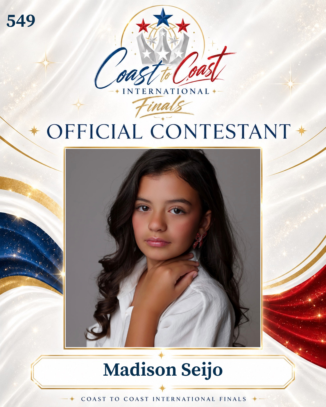 Vote #549 Madison Rose Seijo for 2026 International Finals People's Choice!