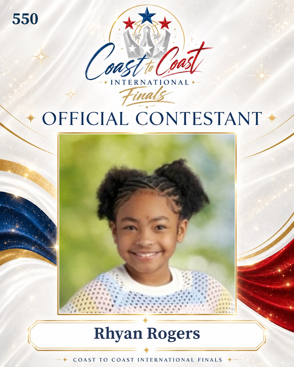 Vote #550 Rhyan Rogers for 2026 International Finals People's Choice!