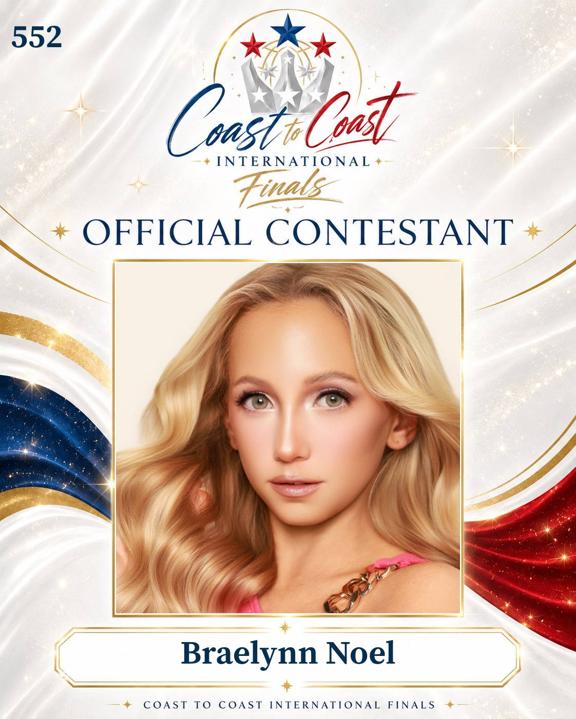 Vote #552 Braelynn Noel for 2026 International Finals People's Choice!