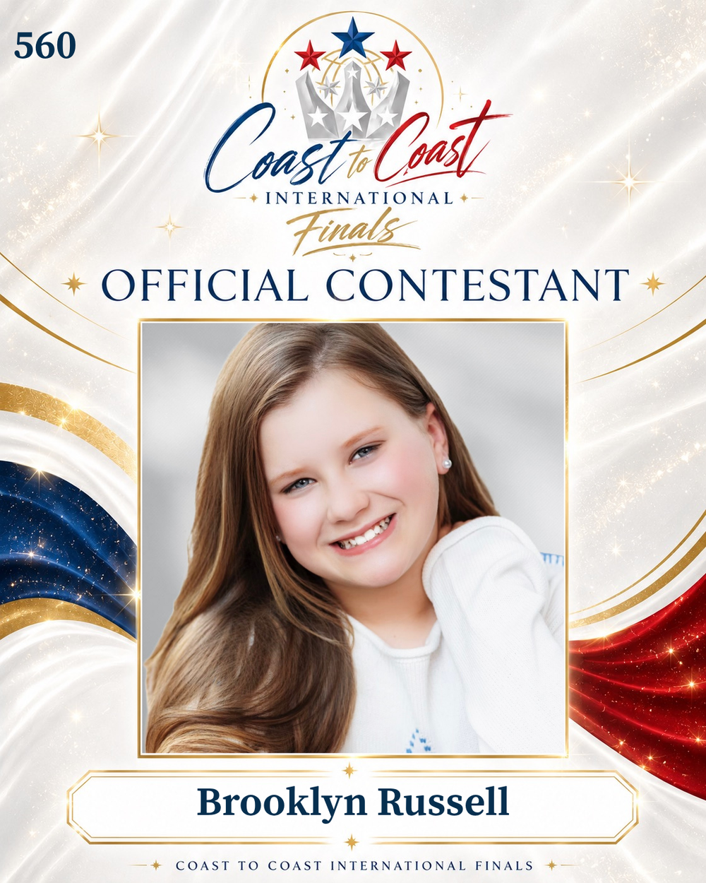 Vote #560 Brooklyn Russell for 2026 International Finals People's Choice!